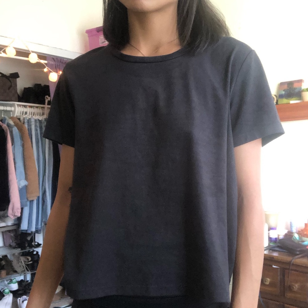 black suede top